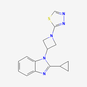 2-[3-(2-Cyclopropylbenzimidazol-1-yl)azetidin-1-yl]-1,3,4-thiadiazole