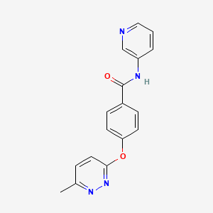 4-((6-methylpyridazin-3-yl)oxy)-N-(pyridin-3-yl)benzamide