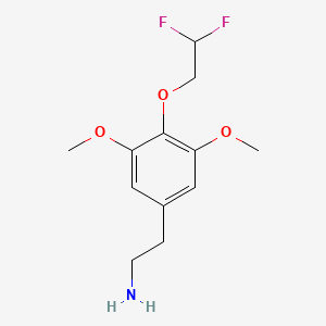 B2873227 4-(2,2-Difluoroethoxy)-3,5-dimethoxyphenethylamine CAS No. 501700-02-3