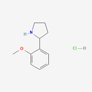 B2873266 2-(2-Methoxy-phenyl)-pyrrolidine hydrochloride CAS No. 103857-96-1; 111953-46-9