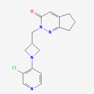 2-{[1-(3-chloropyridin-4-yl)azetidin-3-yl]methyl}-2H,3H,5H,6H,7H-cyclopenta[c]pyridazin-3-one