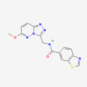 N-((6-methoxy-[1,2,4]triazolo[4,3-b]pyridazin-3-yl)methyl)benzo[d]thiazole-6-carboxamide