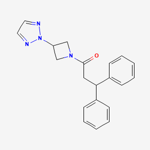 1-(3-(2H-1,2,3-triazol-2-yl)azetidin-1-yl)-3,3-diphenylpropan-1-one
