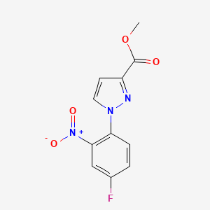 methyl 1-(4-fluoro-2-nitrophenyl)-1H-pyrazole-3-carboxylate