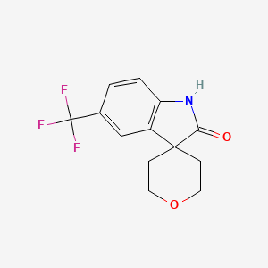 5-(Trifluoromethyl)-1H-spiro[indole-3,4'-oxane]-2-one