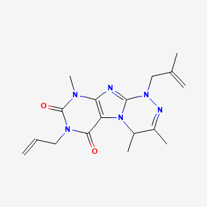 7-allyl-3,4,9-trimethyl-1-(2-methylallyl)-1,4-dihydro-[1,2,4]triazino[3,4-f]purine-6,8(7H,9H)-dione