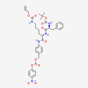 molecular formula C38H45N5O11 B2873388 Boc-Phe-(Alloc)Lys-PAB-PNP 