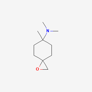 molecular formula C10H19NO B2873390 N,N,6-Trimethyl-1-oxaspiro[2.5]octan-6-amine CAS No. 2141615-66-7