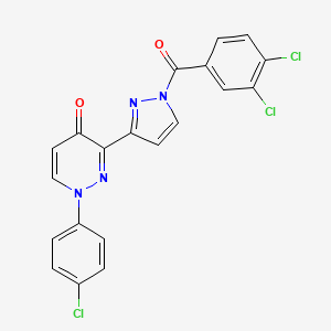 1-(4-Chlorophenyl)-3-[1-(3,4-dichlorobenzoyl)pyrazol-3-yl]pyridazin-4-one