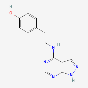 4-(2-((1H-pyrazolo[3,4-d]pyrimidin-4-yl)amino)ethyl)phenol