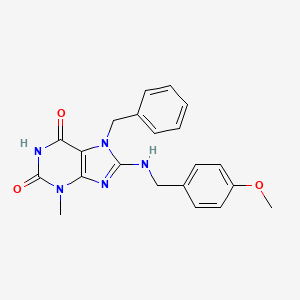 7-benzyl-8-((4-methoxybenzyl)amino)-3-methyl-1H-purine-2,6(3H,7H)-dione