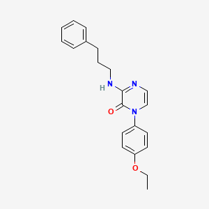 1-(4-ethoxyphenyl)-3-[(3-phenylpropyl)amino]pyrazin-2(1H)-one