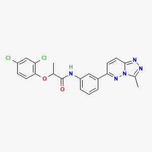 2-(2,4-dichlorophenoxy)-N-(3-(3-methyl-[1,2,4]triazolo[4,3-b]pyridazin-6-yl)phenyl)propanamide