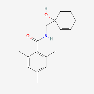 molecular formula C17H23NO2 B2873419 N-[(1-hydroxycyclohex-2-en-1-yl)methyl]-2,4,6-trimethylbenzamide CAS No. 2097883-45-7