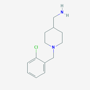molecular formula C13H19ClN2 B2873423 (1-(2-Chlorobenzyl)piperidin-4-yl)methanamine CAS No. 833438-87-2