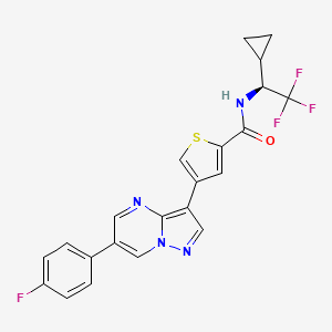 molecular formula C22H16F4N4OS B2873441 ULK-101 