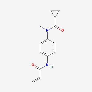 N-Methyl-N-[4-(prop-2-enoylamino)phenyl]cyclopropanecarboxamide