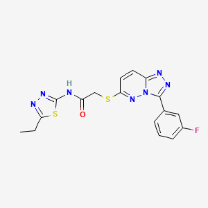 N-(5-ethyl-1,3,4-thiadiazol-2-yl)-2-((3-(3-fluorophenyl)-[1,2,4]triazolo[4,3-b]pyridazin-6-yl)thio)acetamide