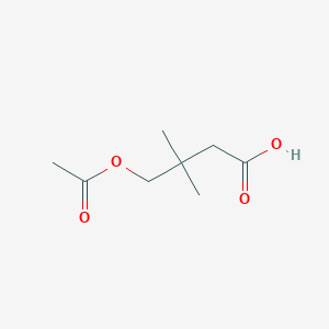 molecular formula C8H14O4 B2873483 4-(Acetyloxy)-3,3-dimethylbutanoic acid CAS No. 881019-76-7