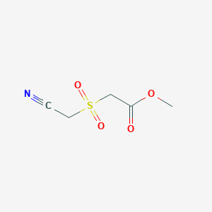 molecular formula C5H7NO4S B2873526 methyl 2-(cyanomethanesulfonyl)acetate CAS No. 214691-87-9