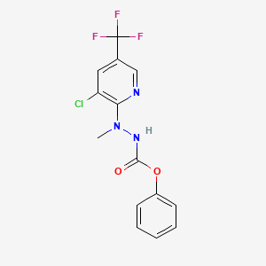 Phenyl 2-[3-chloro-5-(trifluoromethyl)-2-pyridinyl]-2-methyl-1-hydrazinecarboxylate
