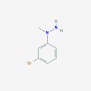 molecular formula C7H9BrN2 B2873577 1-(3-Bromophenyl)-1-methylhydrazine CAS No. 90084-67-6