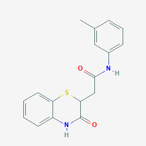 N-(3-methylphenyl)-2-(3-oxo-3,4-dihydro-2H-1,4-benzothiazin-2-yl)acetamide
