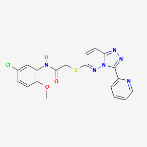 N-(5-chloro-2-methoxyphenyl)-2-((3-(pyridin-2-yl)-[1,2,4]triazolo[4,3-b]pyridazin-6-yl)thio)acetamide