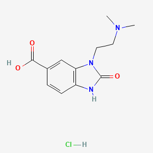 3-[2-(dimethylamino)ethyl]-2-oxo-2,3-dihydro-1H-1,3-benzodiazole-5-carboxylic acid hydrochloride