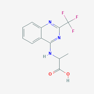 2-{[2-(Trifluoromethyl)quinazolin-4-yl]amino}propanoic acid