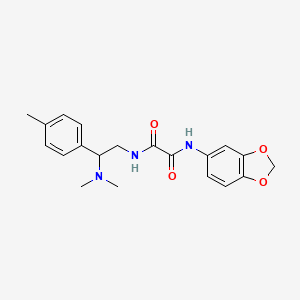 N1-(benzo[d][1,3]dioxol-5-yl)-N2-(2-(dimethylamino)-2-(p-tolyl)ethyl)oxalamide