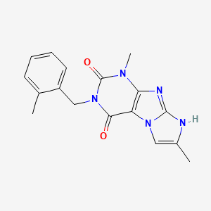 1,7-dimethyl-3-(2-methylbenzyl)-1H-imidazo[2,1-f]purine-2,4(3H,8H)-dione