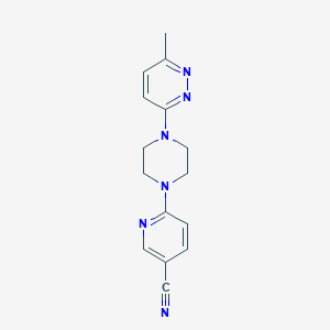 6-[4-(6-Methylpyridazin-3-yl)piperazin-1-yl]pyridine-3-carbonitrile