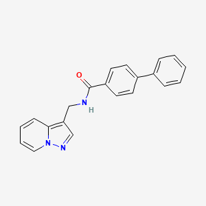 N-(pyrazolo[1,5-a]pyridin-3-ylmethyl)-[1,1'-biphenyl]-4-carboxamide