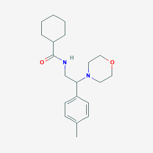 N-(2-morpholino-2-(p-tolyl)ethyl)cyclohexanecarboxamide