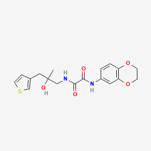 N'-(2,3-dihydro-1,4-benzodioxin-6-yl)-N-{2-hydroxy-2-[(thiophen-3-yl)methyl]propyl}ethanediamide