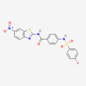 4-(4-fluorophenylsulfonamido)-N-(6-nitrobenzo[d]thiazol-2-yl)benzamide