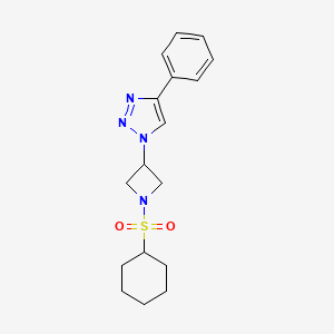 1-(1-(cyclohexylsulfonyl)azetidin-3-yl)-4-phenyl-1H-1,2,3-triazole