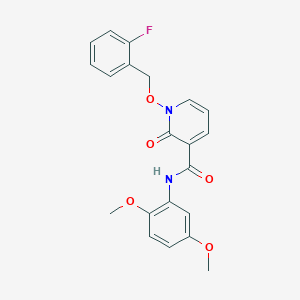 N-(2,5-dimethoxyphenyl)-1-[(2-fluorophenyl)methoxy]-2-oxopyridine-3-carboxamide