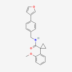 N-(4-(furan-3-yl)benzyl)-1-(2-methoxyphenyl)cyclopropanecarboxamide