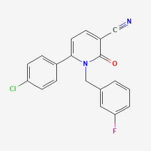 6-(4-Chlorophenyl)-1-(3-fluorobenzyl)-2-oxo-1,2-dihydro-3-pyridinecarbonitrile