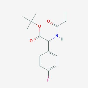 Tert-butyl 2-(4-fluorophenyl)-2-(prop-2-enoylamino)acetate