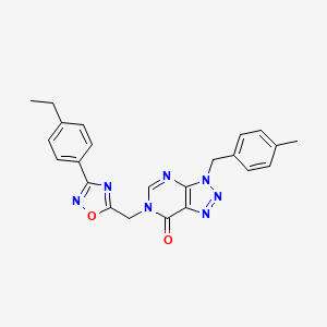 6-((3-(4-ethylphenyl)-1,2,4-oxadiazol-5-yl)methyl)-3-(4-methylbenzyl)-3H-[1,2,3]triazolo[4,5-d]pyrimidin-7(6H)-one