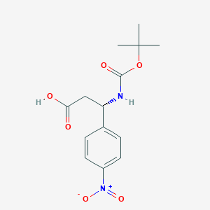 (S)-3-((tert-Butoxycarbonyl)amino)-3-(4-nitrophenyl)propanoic acid