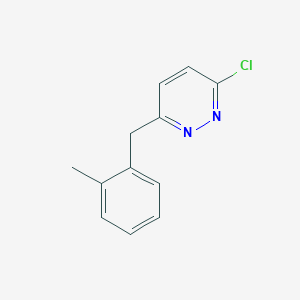 molecular formula C12H11ClN2 B2873686 3-Chloro-6-(2-methylbenzyl)pyridazine CAS No. 60932-70-9
