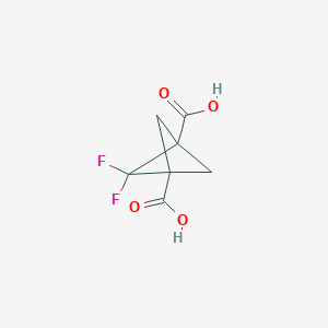 2,2-Difluorobicyclo[1.1.1]pentane-1,3-dicarboxylic acid