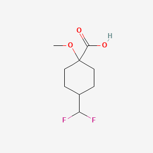 4-(Difluoromethyl)-1-methoxycyclohexane-1-carboxylic acid