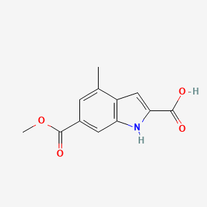 6-(Methoxycarbonyl)-4-methyl-1H-indole-2-carboxylic acid