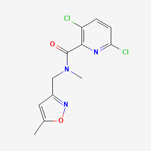 3,6-dichloro-N-methyl-N-[(5-methyl-1,2-oxazol-3-yl)methyl]pyridine-2-carboxamide
