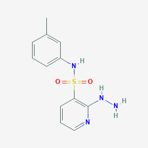 2-hydrazino-N-(3-methylphenyl)pyridine-3-sulfonamide